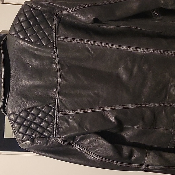 Worn-In Thrifted Leather Jacket - Picture 3 of 5